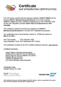 Integration with SAP S/4HANA