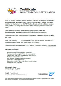 Integration with SAP S/4HANA