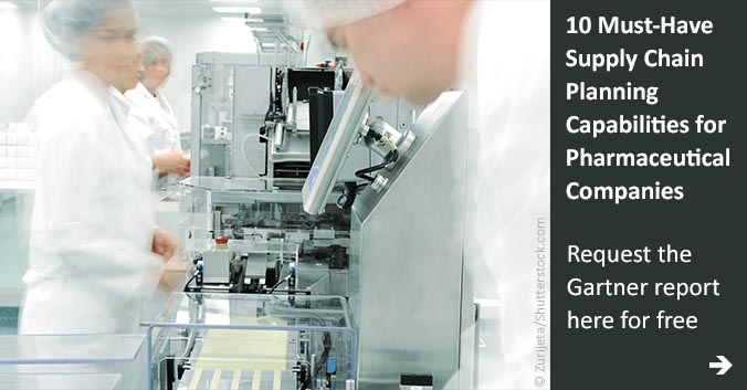 Gartner Report "10 Must-Have Supply Chain Planning Capabilities for Pharmaceutical Companies"