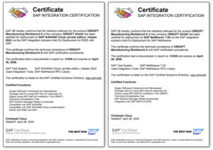 SAP Integration Certification 2023 ORSOFT
